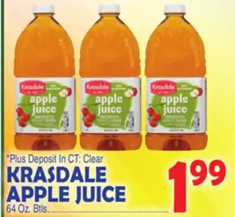 Bravo Supermarkets Krasdale apple juice offer
