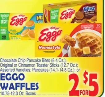 Bravo Supermarkets Eggo waffles 10.75-12.3 oz. boxes offer