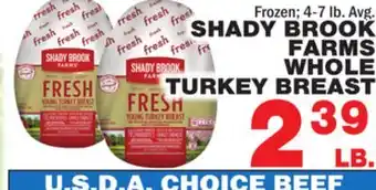 Bravo Supermarkets Shady brook farms whole turkey breast offer