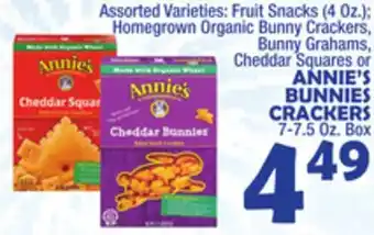 Bravo Supermarkets Annie's bunnies crackers offer