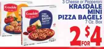 Bravo Supermarkets Krasdale mini pizza bagels offer