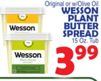 Bravo Supermarkets Wesson plant butter spread offer