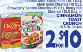 Bravo Supermarkets General mills: cinnamon toast crunch offer