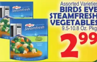 Bravo Supermarkets Birds eye steamfresh vegetables offer