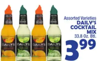 Bravo Supermarkets Daily's cocktail mix offer