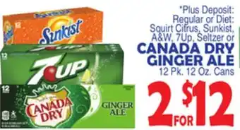 Bravo Supermarkets Canada dry ginger ale offer