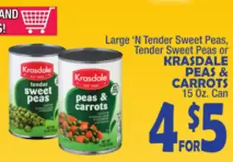 Bravo Supermarkets Krasdale peas & carrots offer