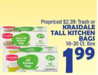 Bravo Supermarkets Krasdale tall kitchen bags offer