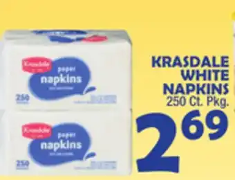 Bravo Supermarkets Krasdale white napkins offer