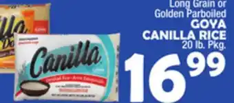 Bravo Supermarkets Goya canilla rice offer