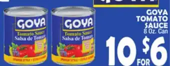 Bravo Supermarkets Goya tomato sauce offer