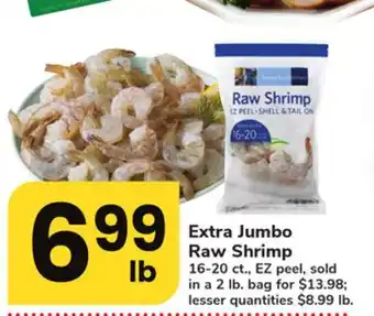 ACME Extra jumbo raw shrimp offer