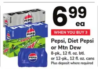 ACME Pepsi, diet pepsi or mtn dew offer