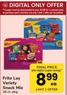 ACME Frito lay variety snack mix offer