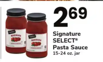 ACME Signature select pasta sauce offer