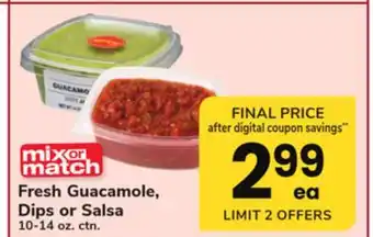 ACME Fresh guacamole, dips or salsa offer