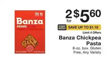 Fairway Store Market Banza chickpea pasta offer