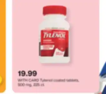 CVS Tylenol coated tablets, 500 mg, 225 ct offer