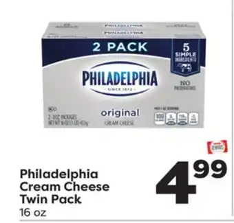 Weis Markets Philadelphia cream cheese twin pack offer