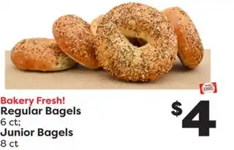 Weis Markets Regular bagels 6 ct junior bagels 8 ct offer