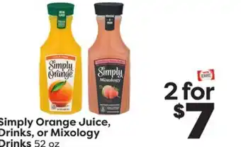 Weis Markets Simply orange juice, drinks, or mixology drinks offer