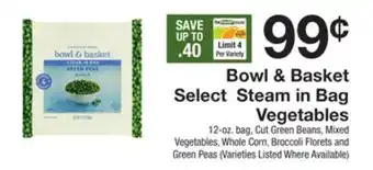 The Fresh Grocer Select steam in bag vegetables offer
