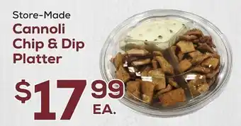 DeCicco & Sons Cannoli chip & dip platter offer