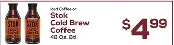 DeCicco & Sons Stok cold brew coffee offer