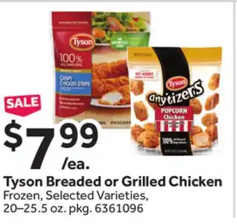 Stop&Shop Tyson breaded or grilled chicken offer