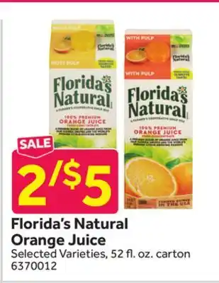 Stop&Shop Florida's natural orange juice offer