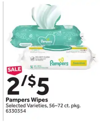 Stop&Shop Pampers wipes offer