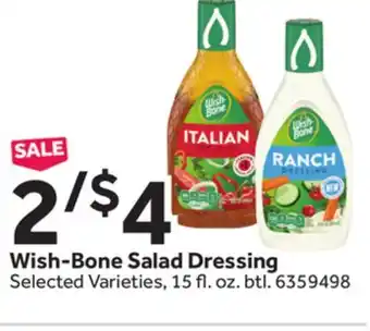 Stop&Shop Wish-bone salad dressing offer
