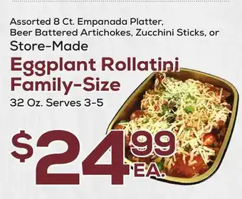 DeCicco & Sons Eggplant rollatini family-size offer