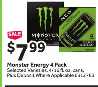 Stop&Shop Monster energy 4 pack offer