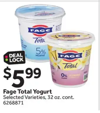 Stop&Shop Fage total yogurt offer