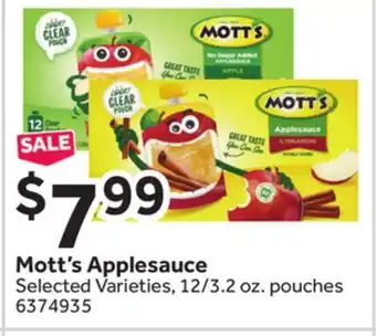 Stop&Shop Mott's applesauce offer