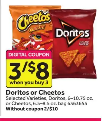 Stop&Shop Doritos or cheetos offer