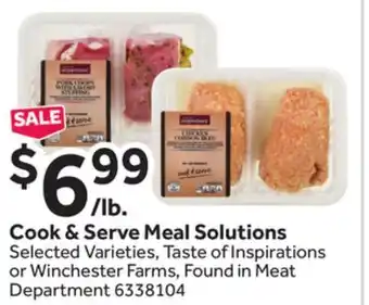 Stop&Shop Cook & serve meal solutions offer