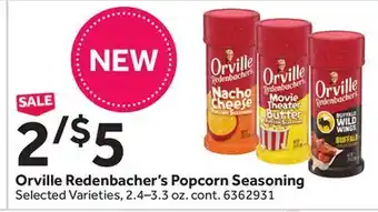 Stop&Shop Orville redenbacher's popcorn seasoning offer