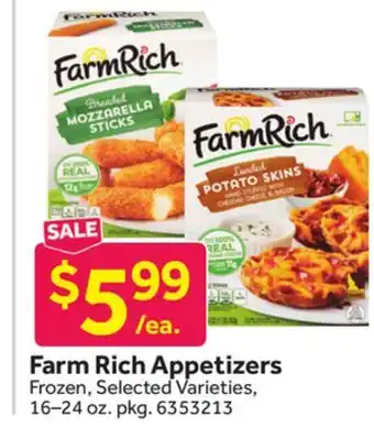 Stop&Shop Farm rich appetizers offer