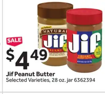 Stop&Shop Jif peanut butter offer