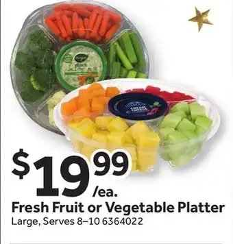 Stop&Shop Fresh fruit or vegetable platter offer
