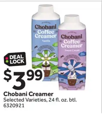 Stop&Shop Chobani creamer offer