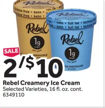 Stop&Shop Rebel creamery ice cream offer