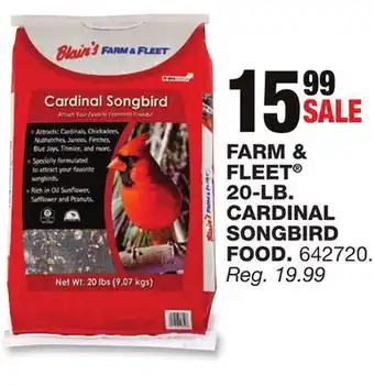 Blain's Farm & Fleet Farm & fleet 20-lb. cardinal songbird food offer
