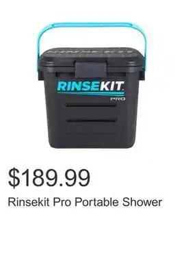 Costco Rinsekit pro portable shower offer