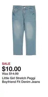 TJ Maxx Little girl stretch peggi boyfriend fit denim jeans offer