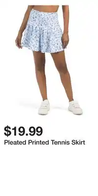 TJ Maxx Pleated printed tennis skirt offer