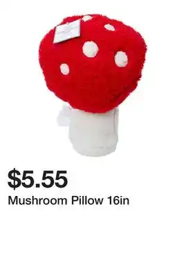 Five Below Mushroom pillow 16in offer