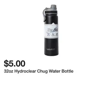 Five Below 32oz hydroclear chug water bottle offer